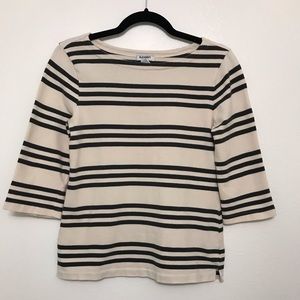 Old Navy Boatneck 3/4 Length Sleeve Striped Tee